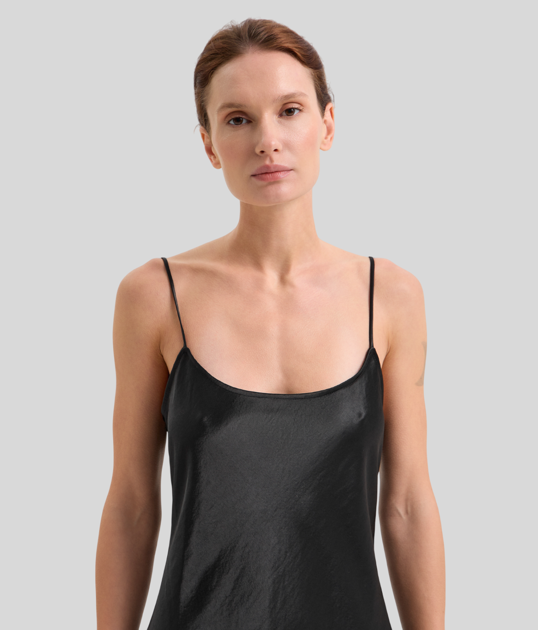 Сатинова сукня Veruschka у чорному