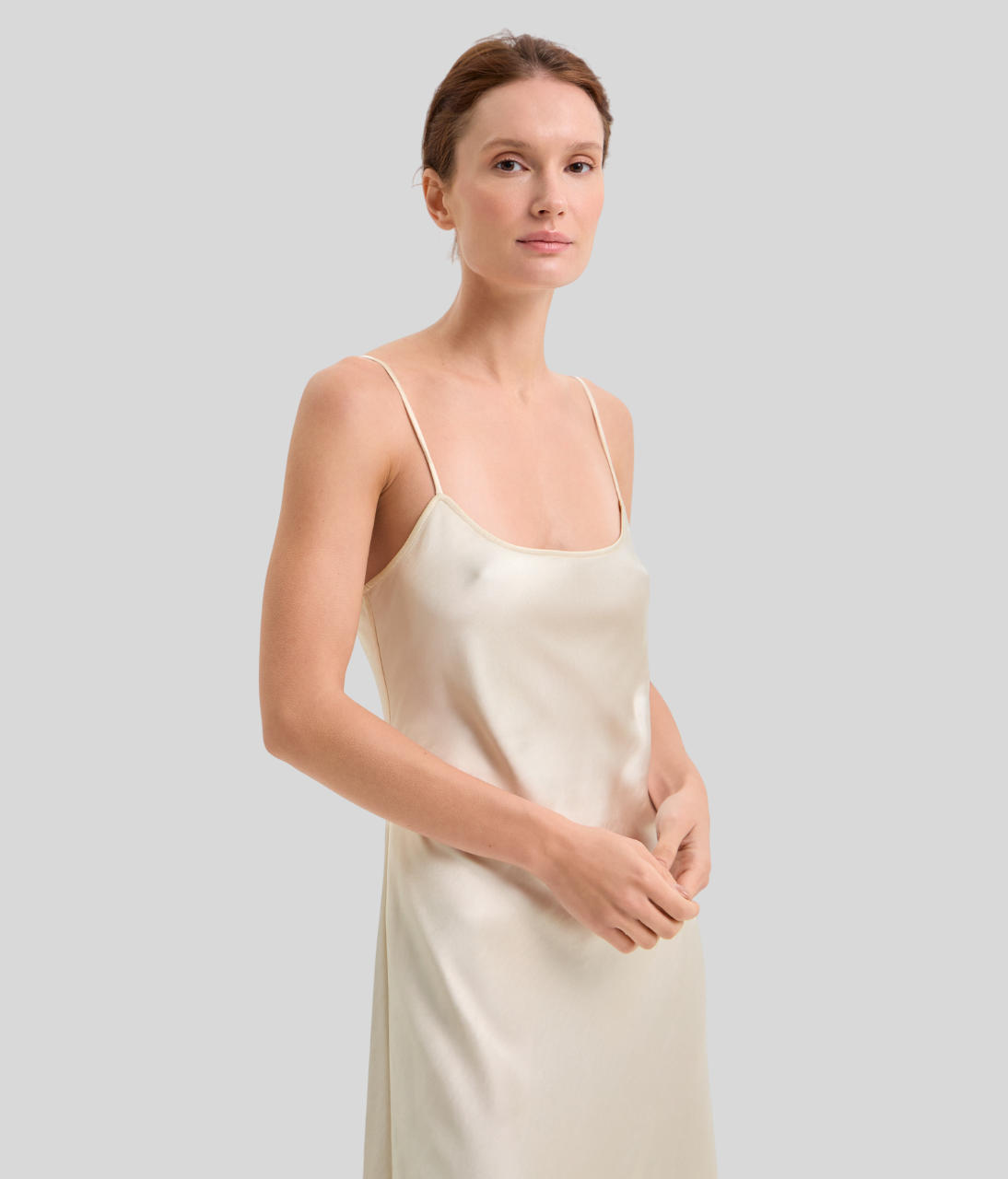 Сатинова сукня Veruschka у молочному